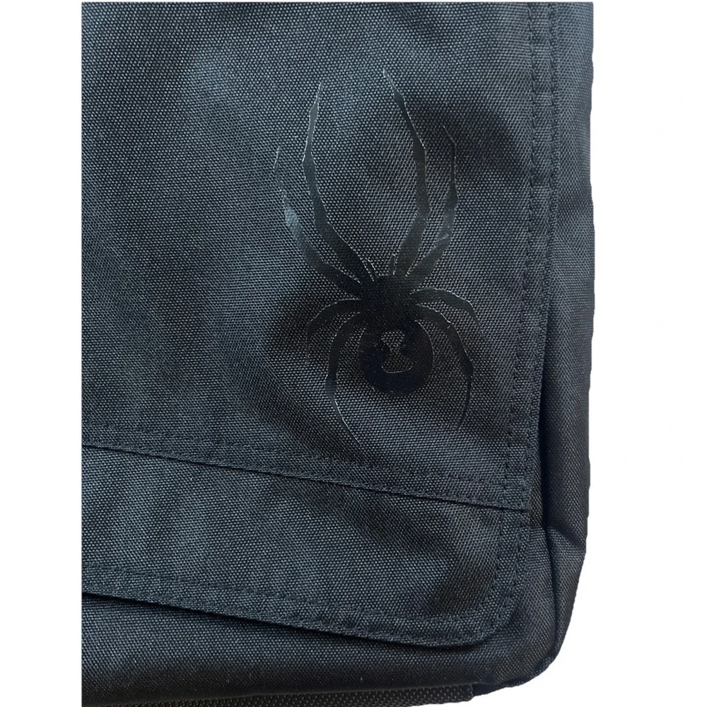 NEW GENUINE SPYDER BLACK‎ NYLON MESSENGER BAG SUPER NICE NWT